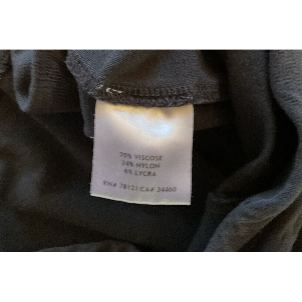 Eileen Fisher Slim Ankle Pant Sz Small Black Pull‎ On Elastic Waist*flaw - Picture 3 of 8